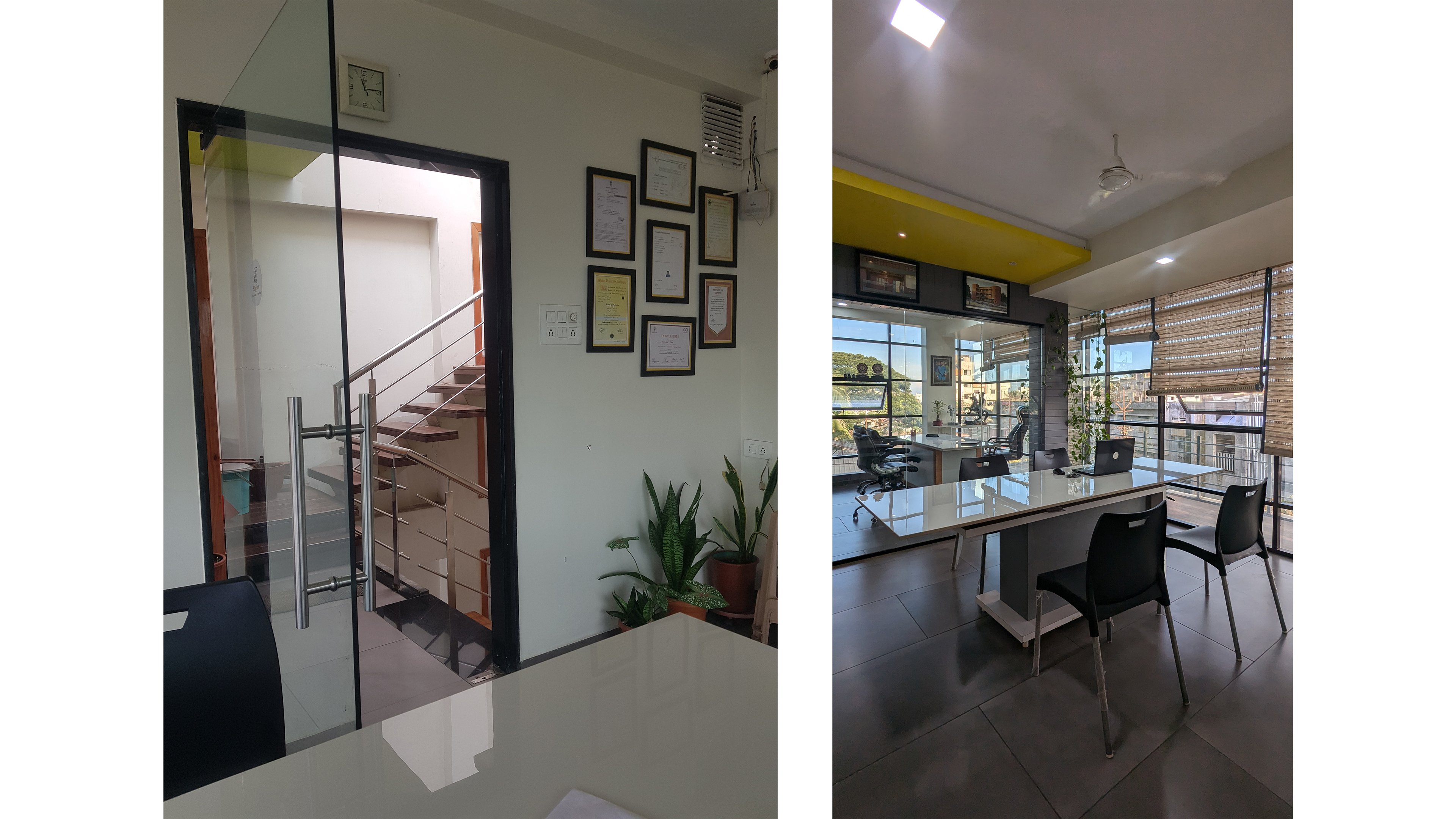 Glass office building project